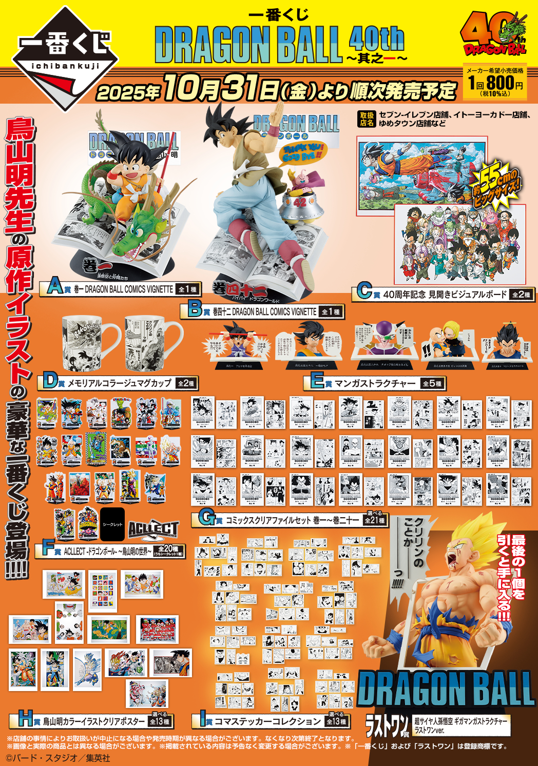 一番くじ DRAGON BALL 40th ～其之一～ 発売9日目のメルカリ・買取相場