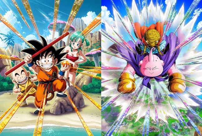 ドッカンバトル『新LR：孫悟空(少年期)&クリリン(少年期)&ブルマ(少女