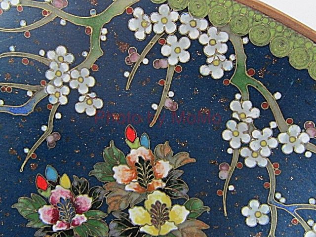 七宝焼の皿 花鳥図 : 近代輸出陶磁器に魅せられて