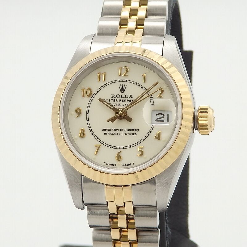 K18/SS ロレックス デイトジャスト 69173 ボイラーゲージ レディース