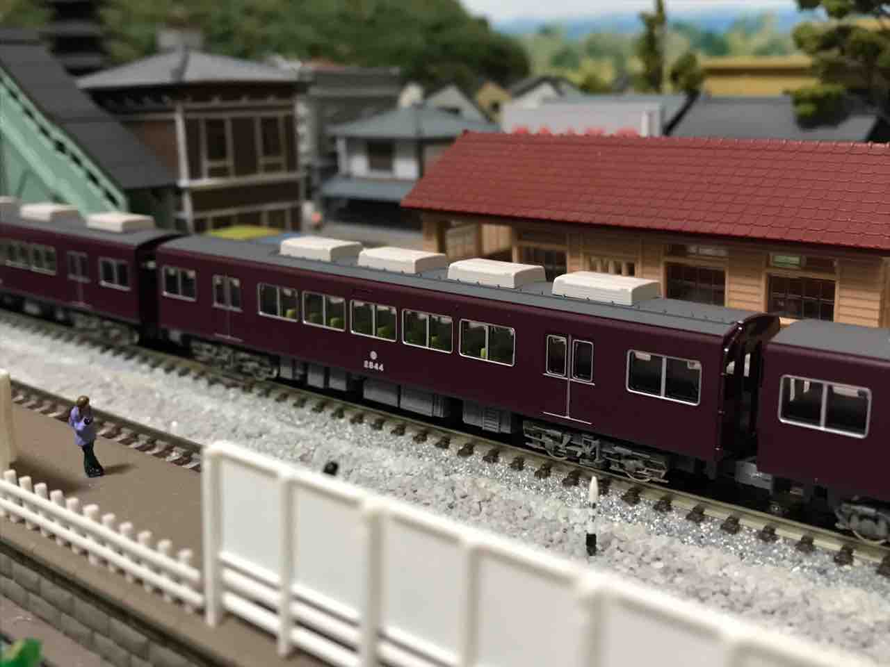 GREENMAX 阪急2800系 2814編成 冷房車 入線 : なみとの風