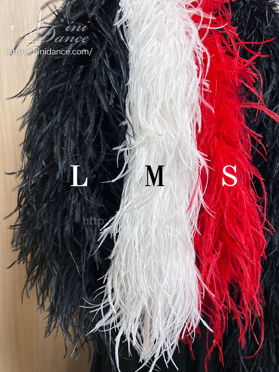 A015ドレスの装飾にボリューミーなオーストリッチ羽根DIY : 社交ダンス