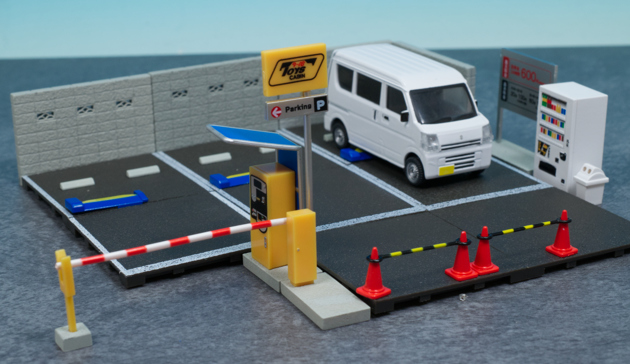 レビュー トイズキャビン カプセルトイ 1/64 駐車場コレクション