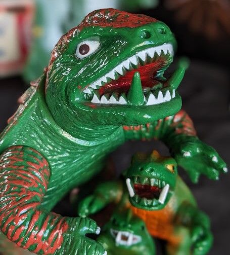 昭和ガメラ＆ギロン＆ギャオス（日東復刻）ソフビフィギュア9体セット