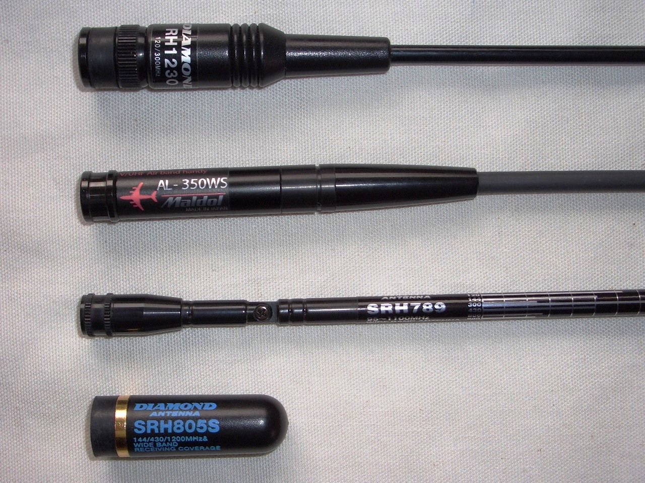 エアバンド受信アンテナ・レビュー(RH1230/AL-350WS/SRH798/SRH805S