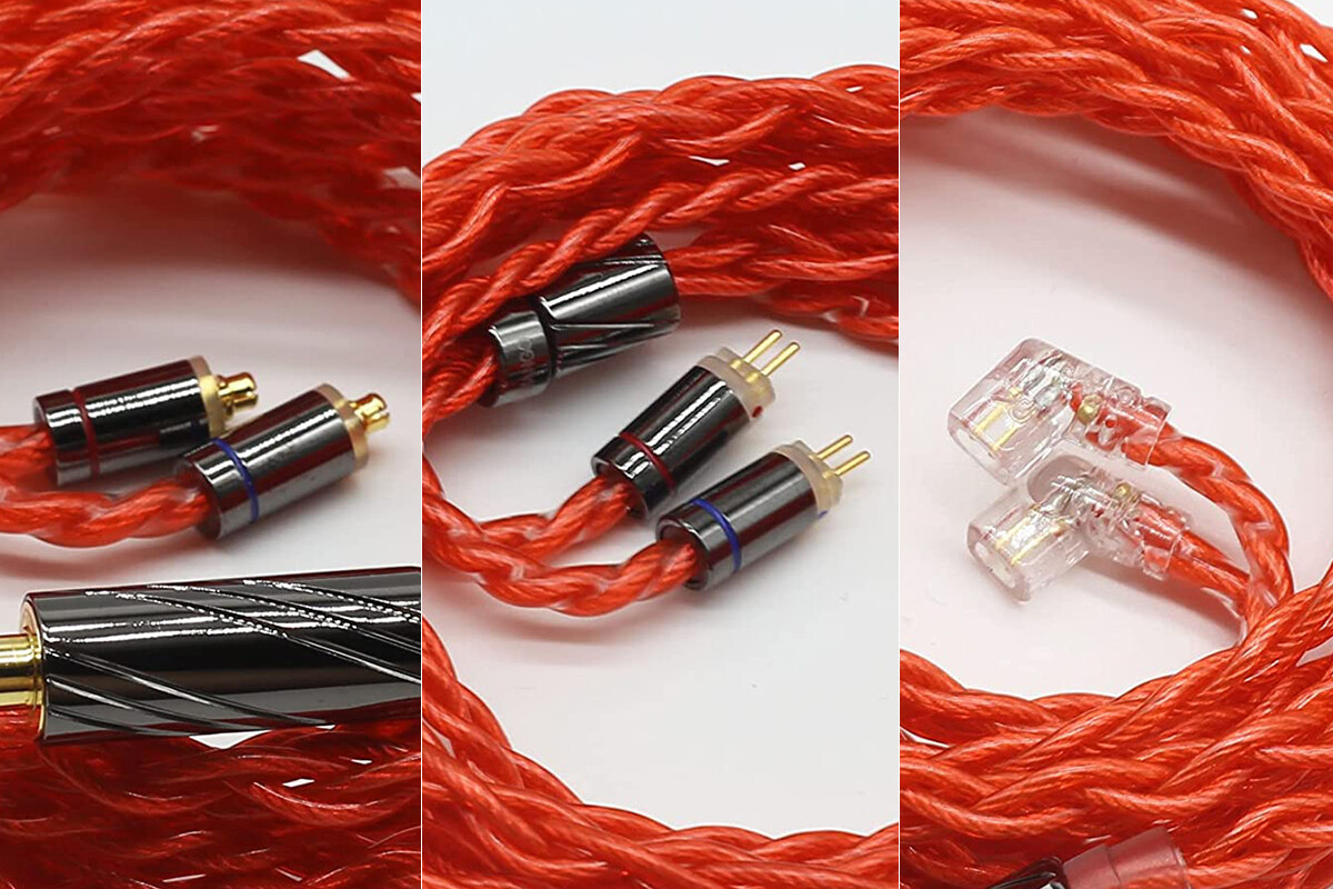 BIGMANGO Suzaku」 4芯銀メッキ線ケーブル (レッド) ／ 鮮明な赤い線材