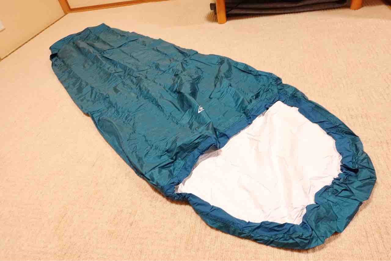 シュラフカバーを追加です、ブリーズ ドライテック スリーピングバッグ