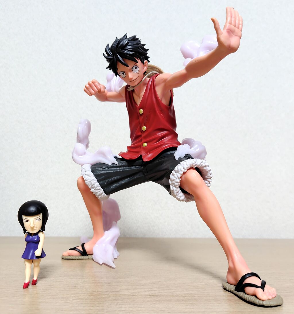 煙エフェクト付きのギア2ルフィ】ワンピース MAXIMATICPLUS MONKEY.D