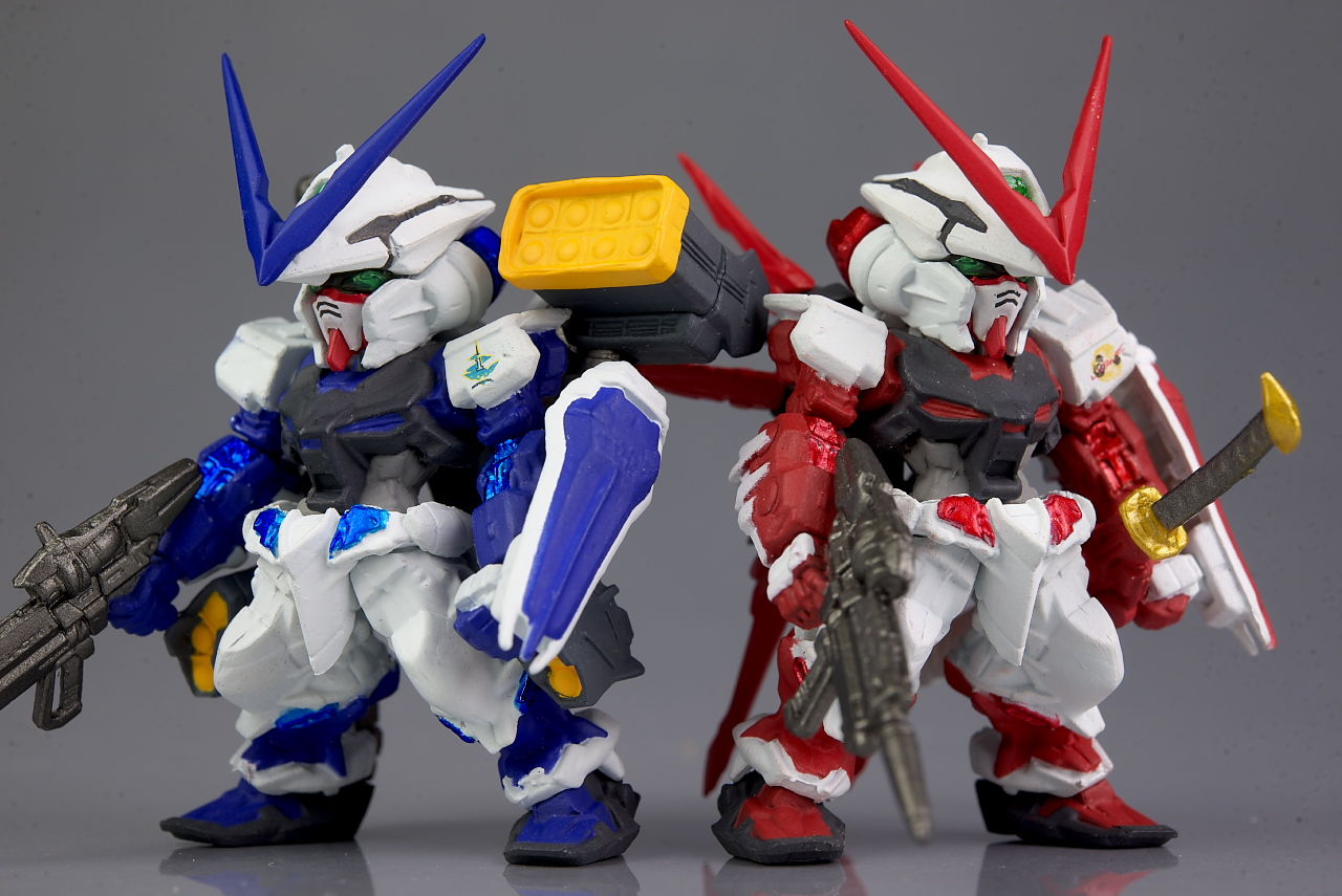 FW GUNDAM CONVERGE EX10 レッドフレーム&EX11 ブルーフレーム