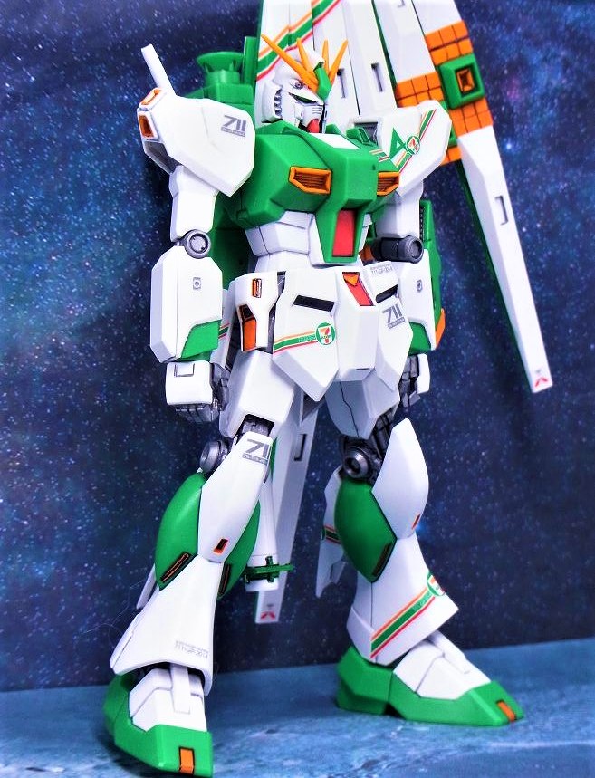 HGUC νガンダム Ver.GFT セブンイレブンカラー レビュー : おもちゃの