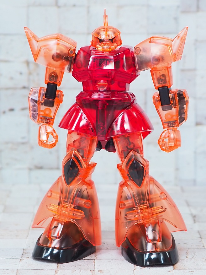 HGUC シャア専用ゲルググ クリアカラーバージョン レビュー : おもちゃ