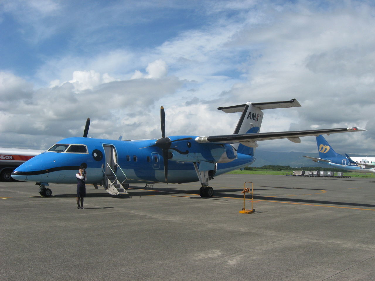 懐かしの写真から～2008年神戸空港での天草エアラインDHC-8-100型機