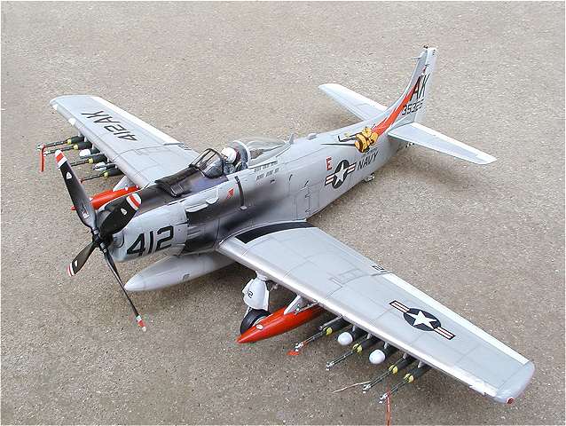 ◉A-1H スカイレイダー（MONOGRAM 1/48）2007年1月完成 : T.M.のプラモ
