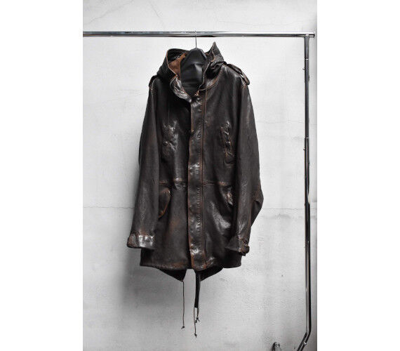 バックラッシュ 1909-03 ゴートタンニン製品染め コート ISAMUKATAYAMA