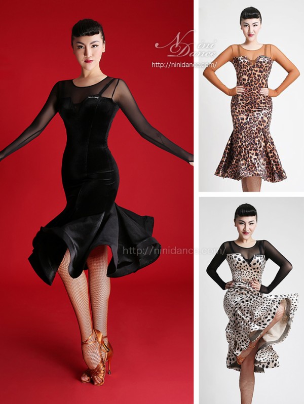 LP040ベロアフレアスカートの3色展開ラテンドレス : 社交ダンスウェア