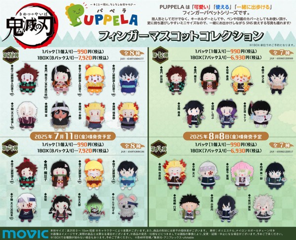 鬼滅の刃 PUPPELA（パペラ）・フィンガーマスコットコレクション