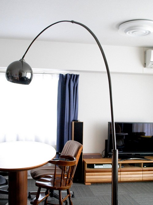 アーチフロアスタンド ブラック/lounge mini floor アーチフロア