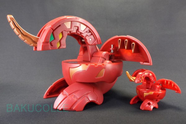 ドラゴノイド(ファーストモデル) DRAGONOID 火属性(DEKA) BAKUGAN DEKA
