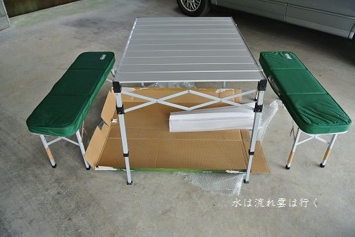colemanピクニックテーブルセットの椅子が割れたので補修してみた : 野営人