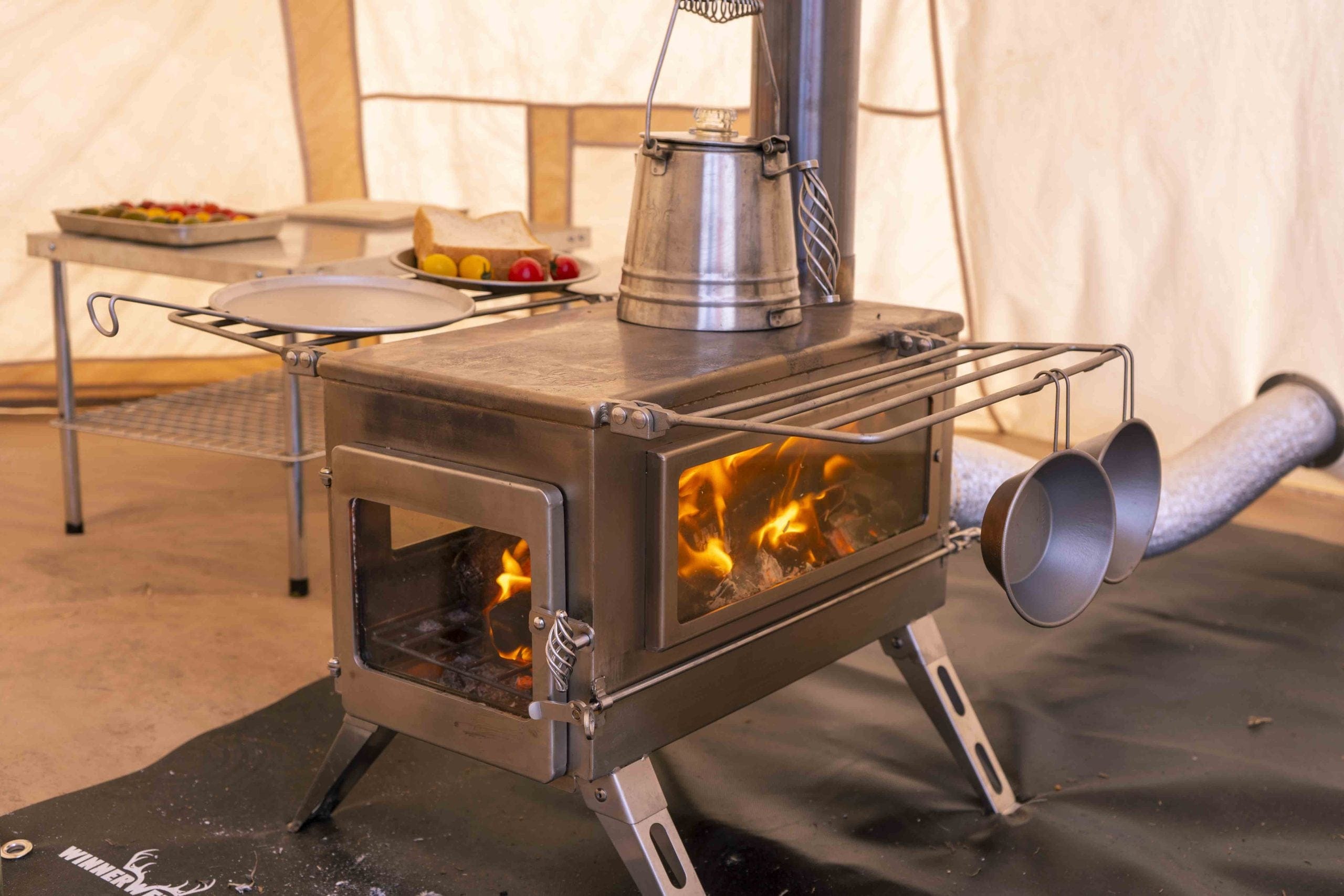 Winnerwell 'Hot Tent' Nomad View Portable Wood Stove Bundle – Live