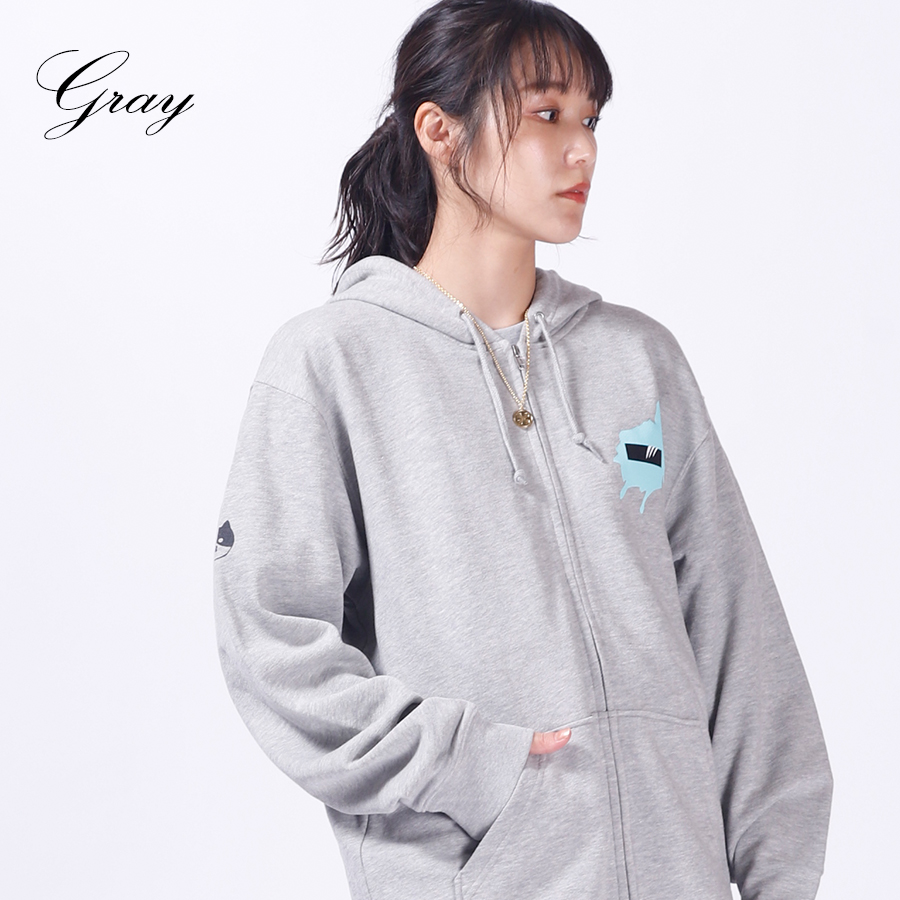 受注期間限定！猫瀬乃しんコラボ企画！コラボZIPパーカー◇猫瀬乃しん