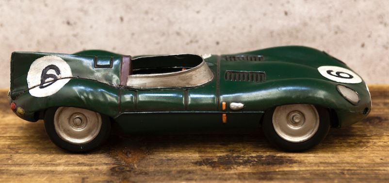 輸入雑貨 置物 Good Old Days Car RACING GREEN フェラーリ ブリキ