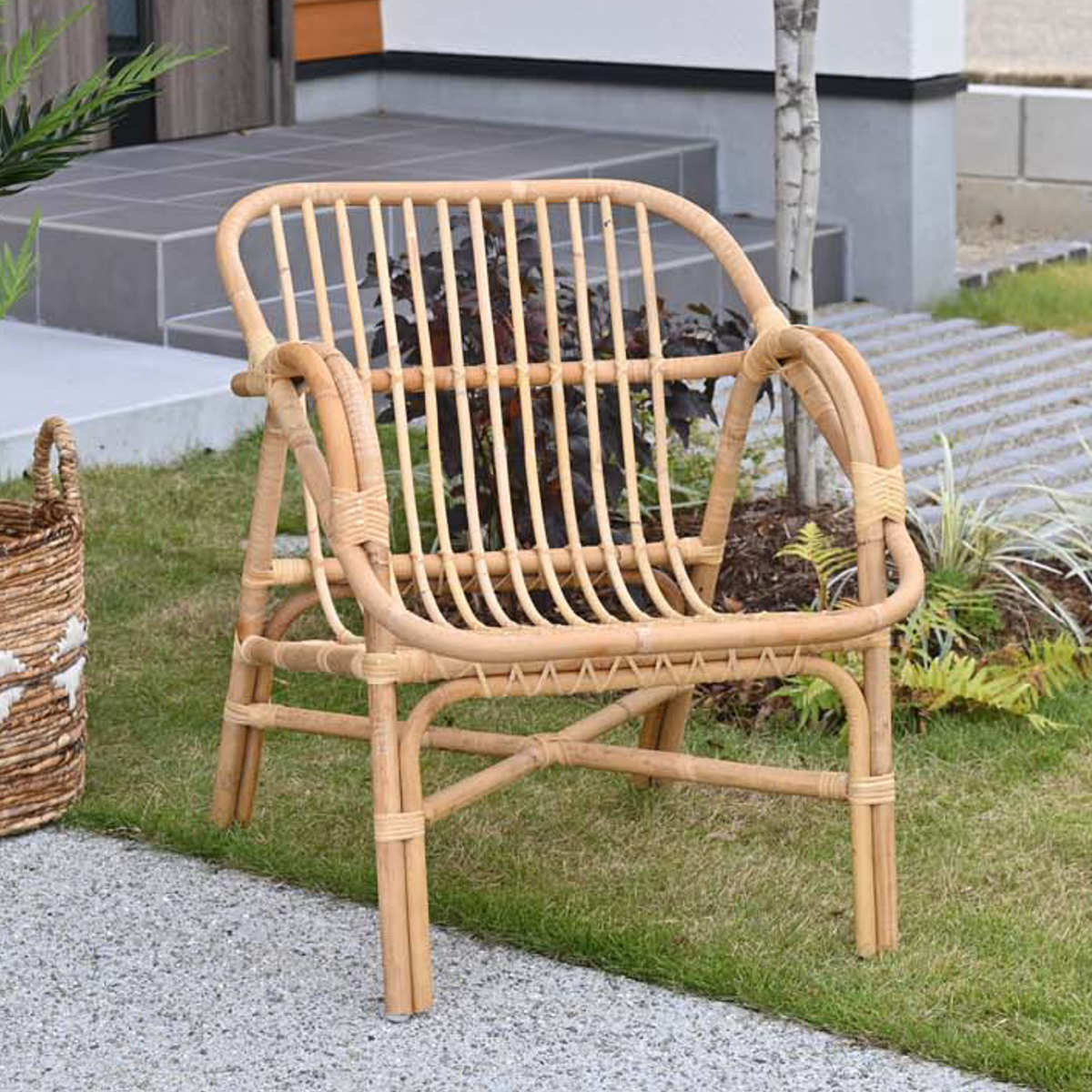 ラタンチェア Breeze コンパクト 座面高38cm （ チェア 椅子 チェアー