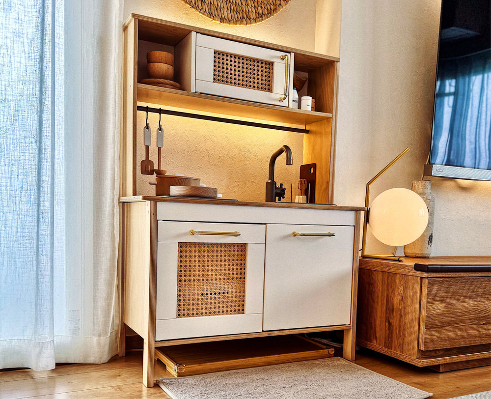 完全保存版】IKEAのおままごとキッチンDUKTIGをおしゃれにDIY！間接