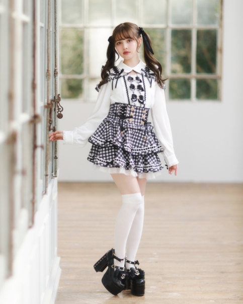 はしごリボンギンガムティアードスカパン ｜ LIZ LISA（リズリサ）公式