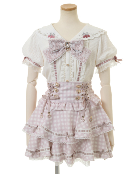 はしごリボンギンガムティアードスカパン ｜ LIZ LISA（リズリサ）公式