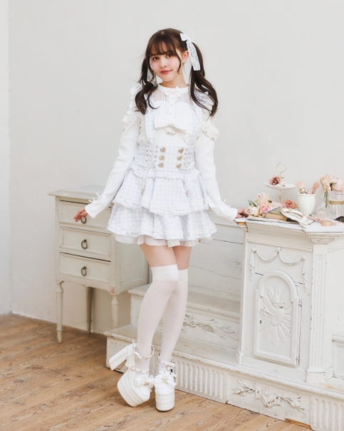 はしごリボンギンガムティアードスカパン ｜ LIZ LISA（リズリサ）公式