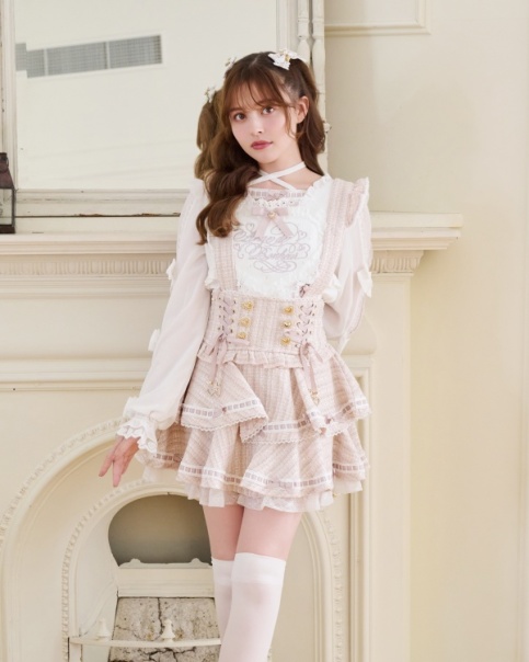 はしごリボンツイードティアードスカパン ｜ LIZ LISA（リズリサ）公式