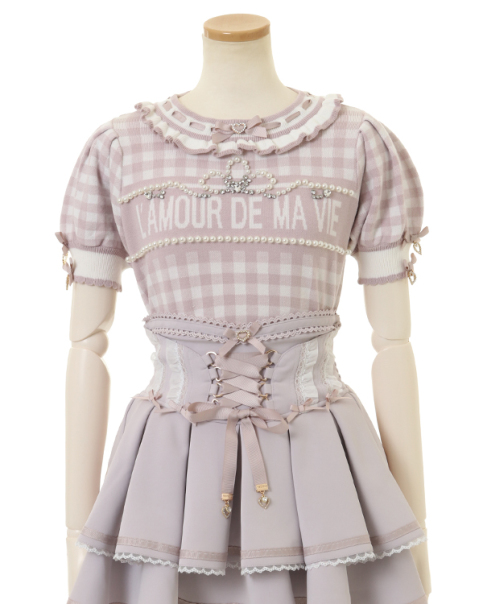 ギンガムジャガードニットトップス ｜ LIZ LISA（リズリサ）公式通販