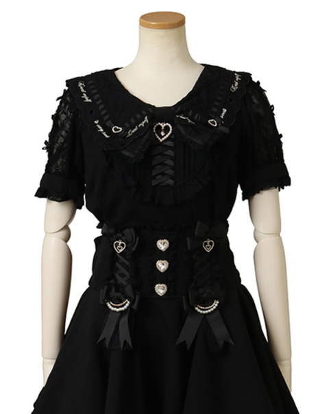 スカラップリボン衿リブトップス ｜ LIZ LISA（リズリサ）公式通販