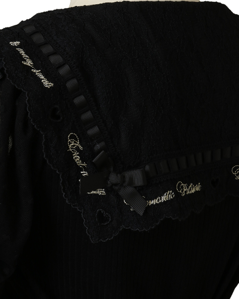 スカラップリボン衿リブトップス ｜ LIZ LISA（リズリサ）公式通販