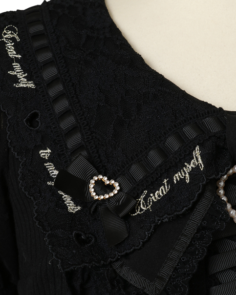 スカラップリボン衿リブトップス ｜ LIZ LISA（リズリサ）公式通販