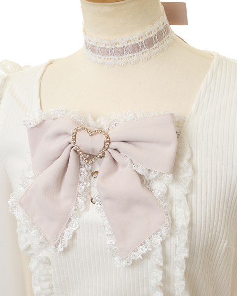 クロスレースリボンカットトップス ｜ LIZ LISA（リズリサ）公式通販