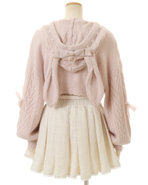 うさみみクロップドニットパーカー ｜ LIZ LISA（リズリサ）公式通販