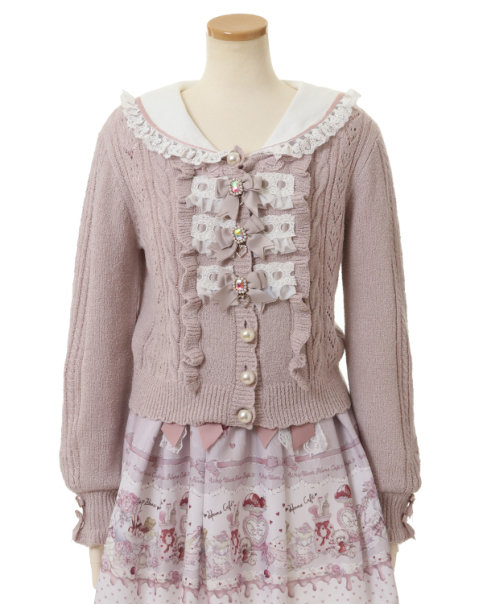 はしごレースハートフリルカーディガン ｜ LIZ LISA（リズリサ）公式