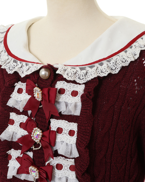 はしごレースハートフリルカーディガン ｜ LIZ LISA（リズリサ）公式