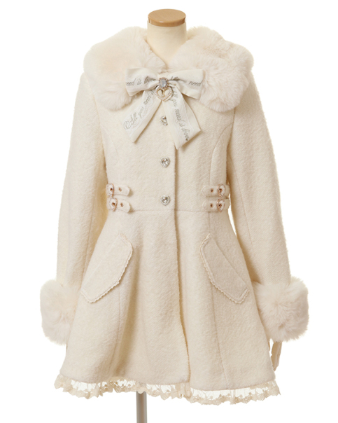 ビジューリボンミニ丈Aラインコート ｜ LIZ LISA（リズリサ）公式通販