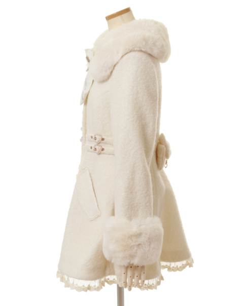 ビジューリボンミニ丈Aラインコート ｜ LIZ LISA（リズリサ）公式通販