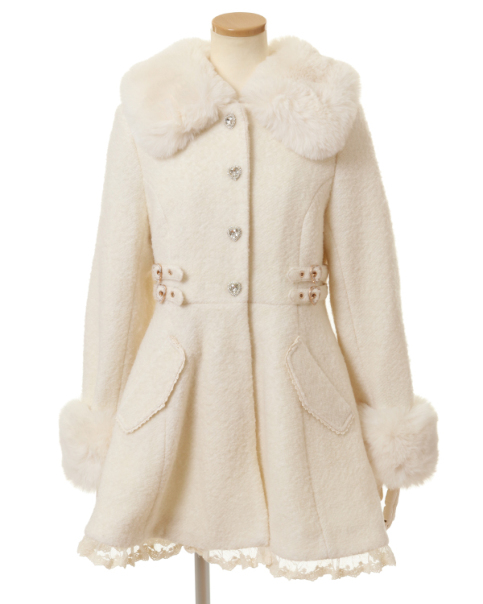 ビジューリボンミニ丈Aラインコート ｜ LIZ LISA（リズリサ）公式通販