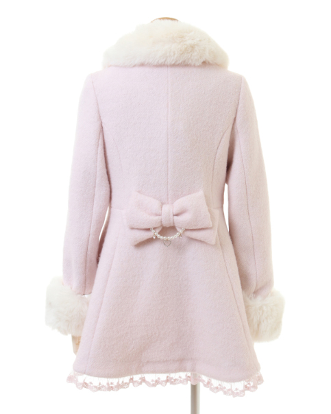 ビジューリボンミニ丈Aラインコート ｜ LIZ LISA（リズリサ）公式通販