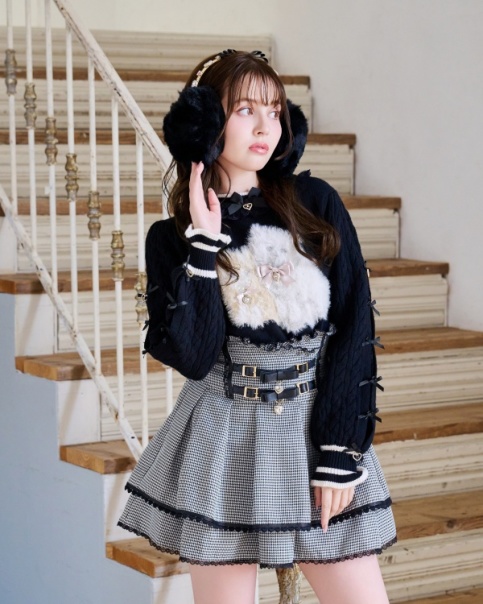 キャットジャガードリボンスリーブニット ｜ LIZ LISA（リズリサ）公式