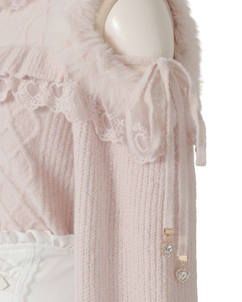 ファースリーブオープンショルダーニット ｜ LIZ LISA（リズリサ）公式