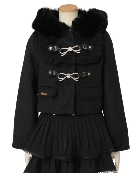 ビジューリボンショートフードコート ｜ LIZ LISA（リズリサ）公式通販