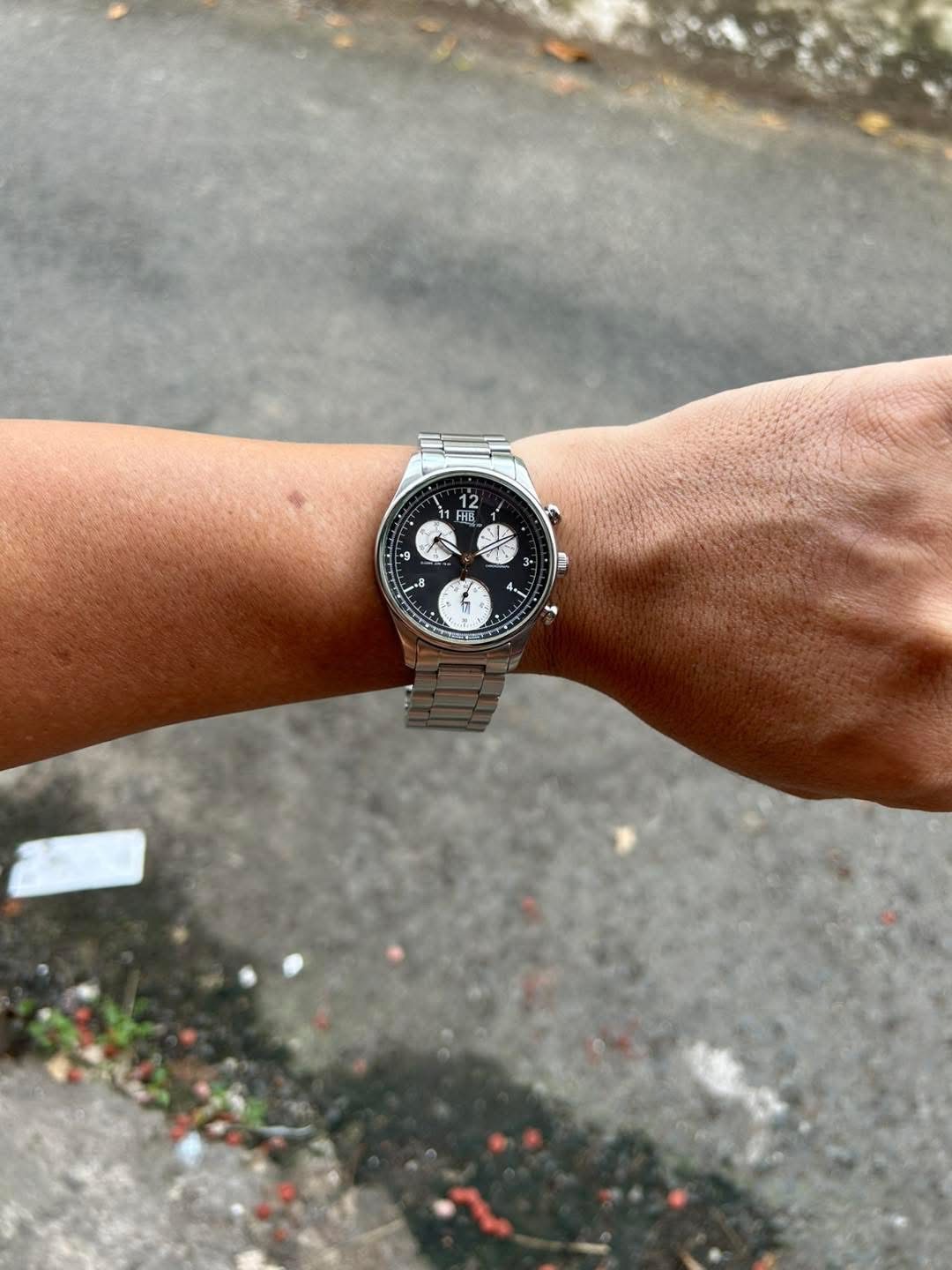 FHB Classic chronograph quartz watch Ref.F-404, Swiss made