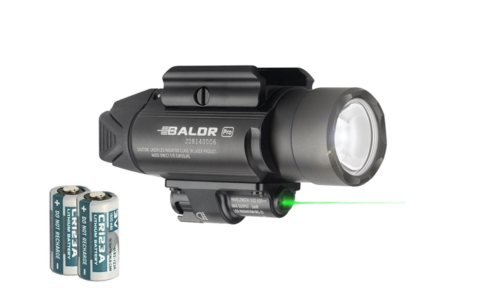 Olight Baldr Pro 1350 Lumen Flashlight Green Beam Combo – Longhorn