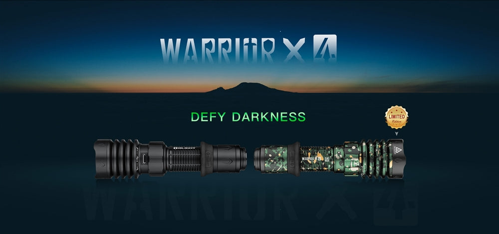 Olight Warrior X 4 2600 Lumen USB-C Rechargeable Flashlight